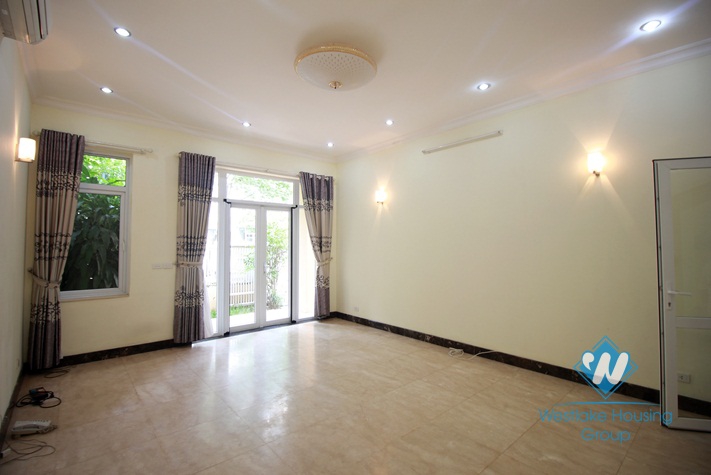 Unfurnished, bright house for rent in Ciputra, Tay Ho, Hanoi